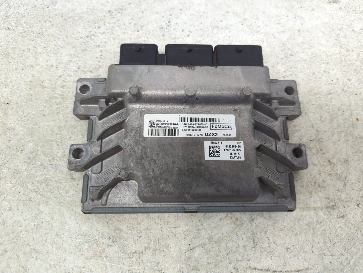 2015-2017 Ford Fiesta PCM Engine Control Computer ECU ECM PCU OEM P/N:GA6A-12A650-JC A2C81963805QAAF Fits Fits 2015 2016 201