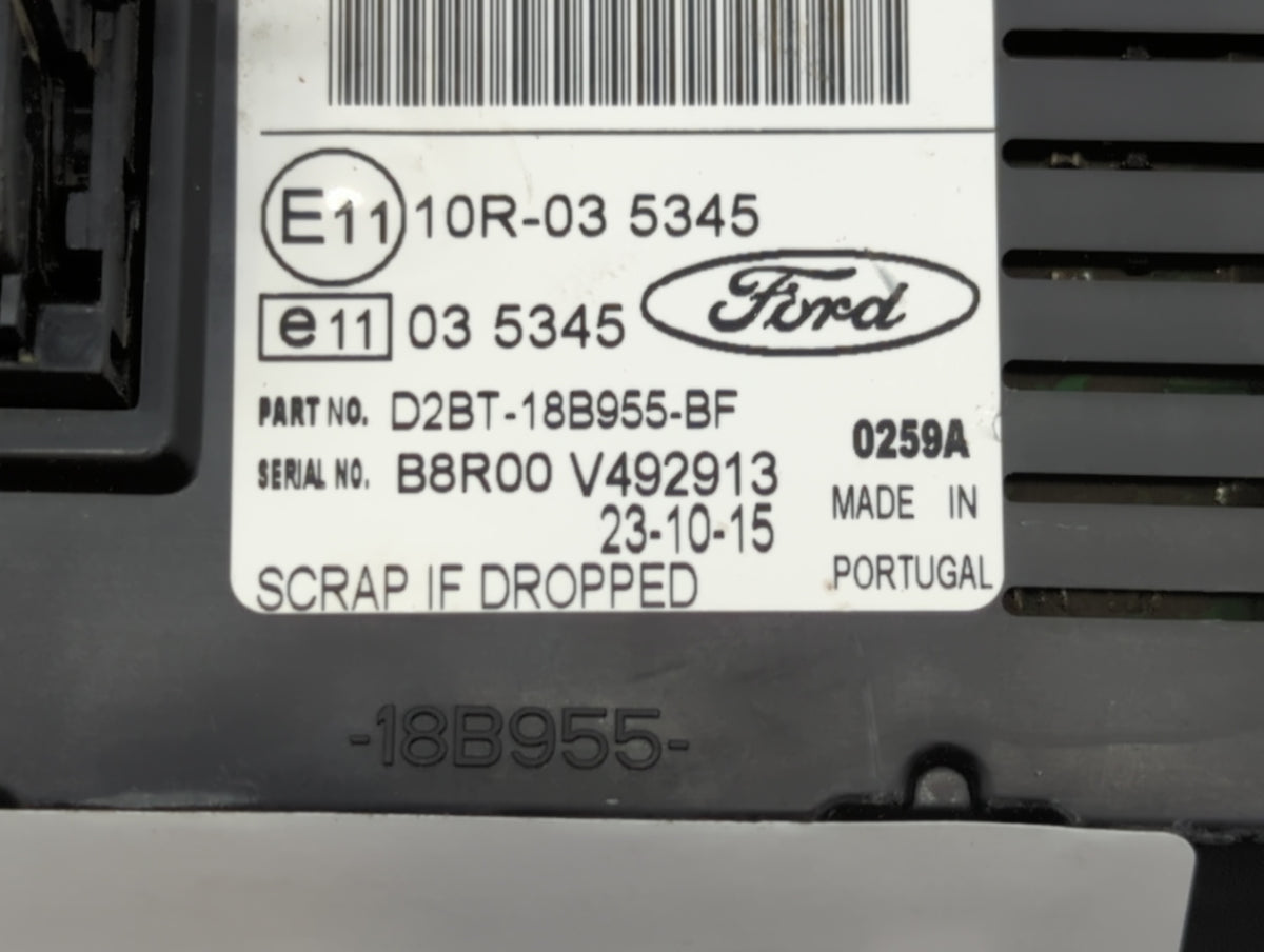 2014-2017 Ford Fiesta Information Radio Display Screen 406765 - Oemusedautoparts1.com