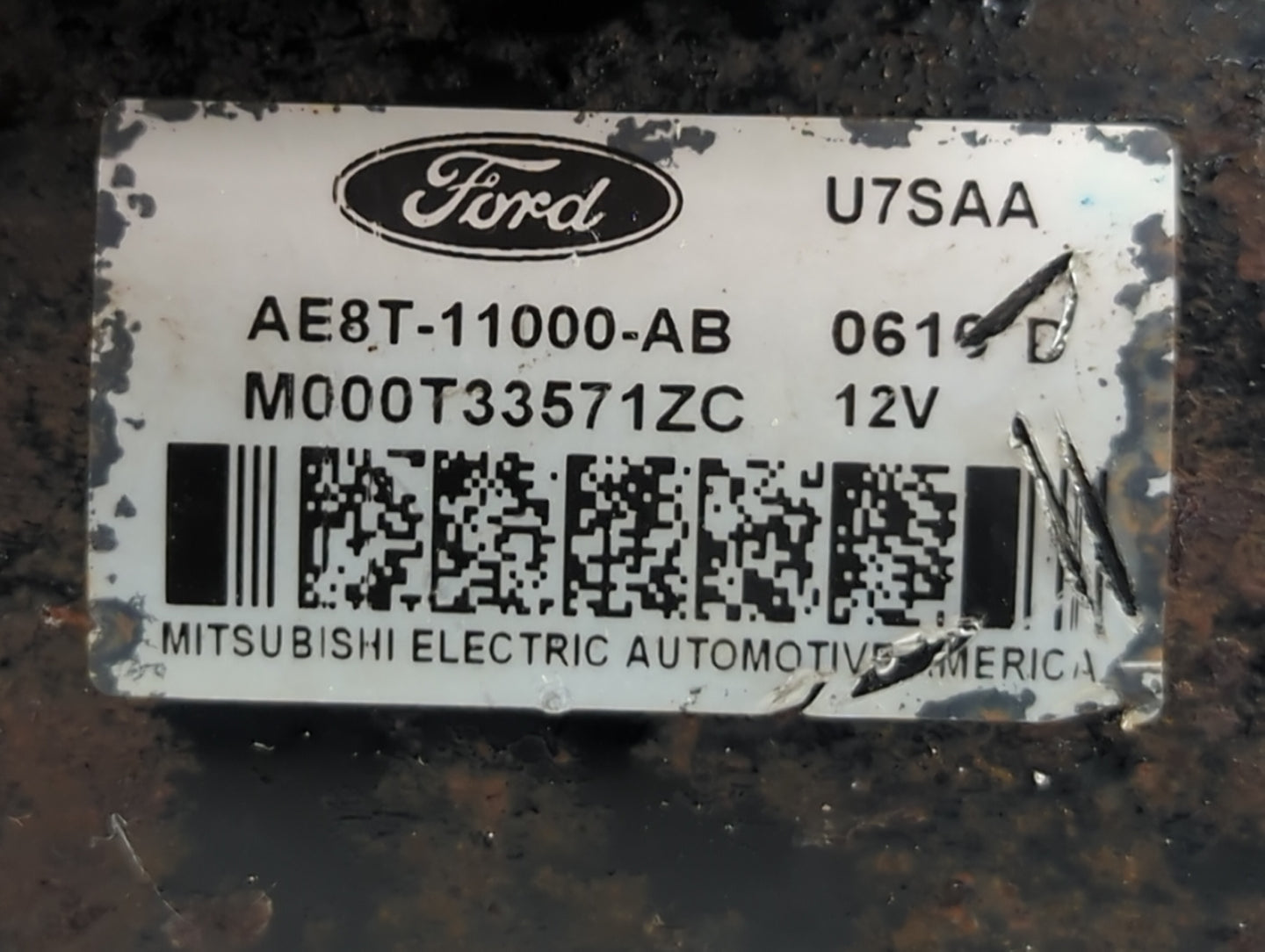 2011-2019 Ford Fiesta Car Starter Motor Solenoid OEM P/N:AE8T-11000-AB M000TD5571ZC Fits OEM Used Auto Parts - Oemusedautopa