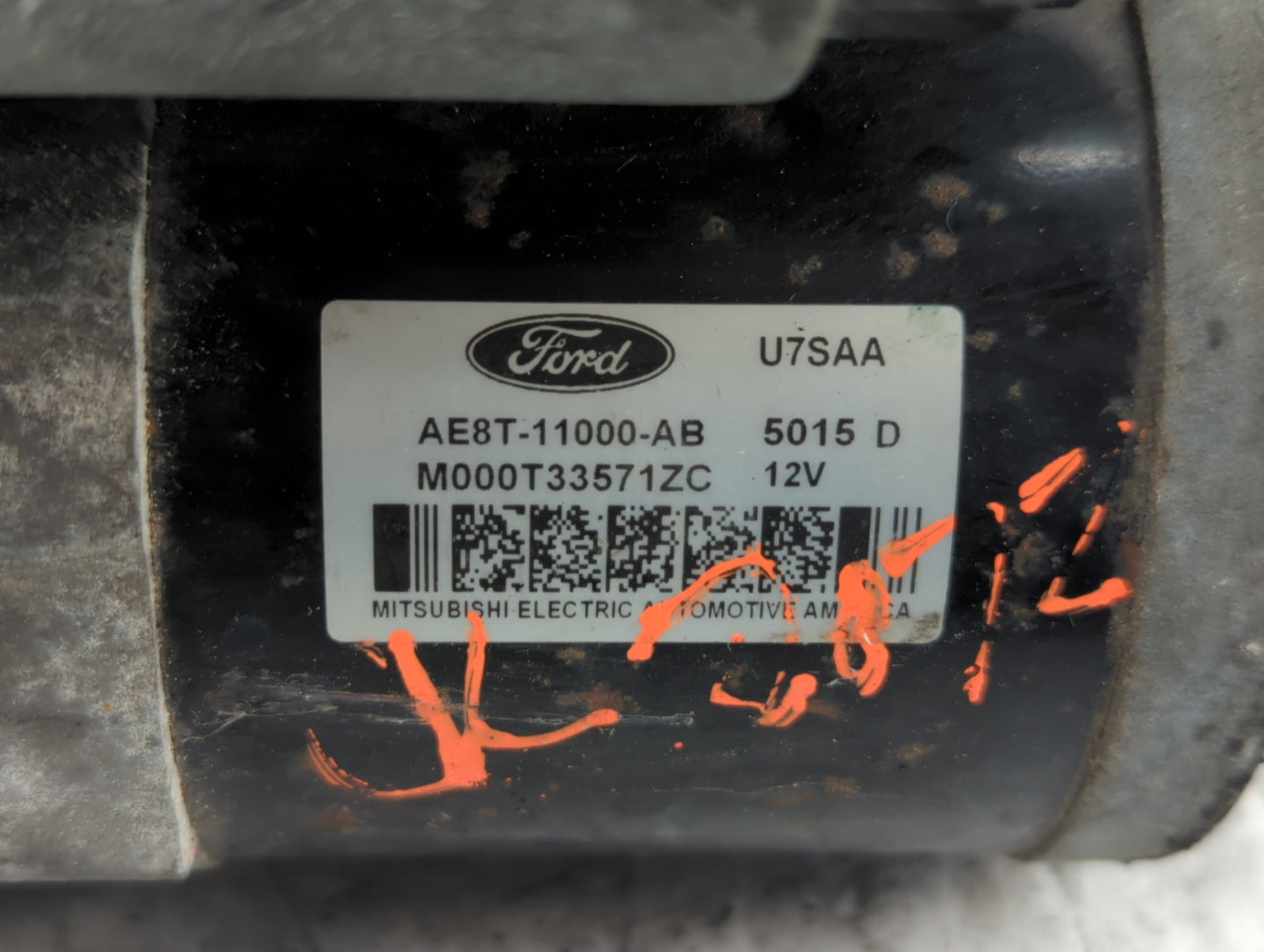 2011-2019 Ford Fiesta Car Starter Motor Solenoid OEM P/N:AE8T-11000-AB M000TD5571ZC Fits OEM Used Auto Parts - Oemusedautopa