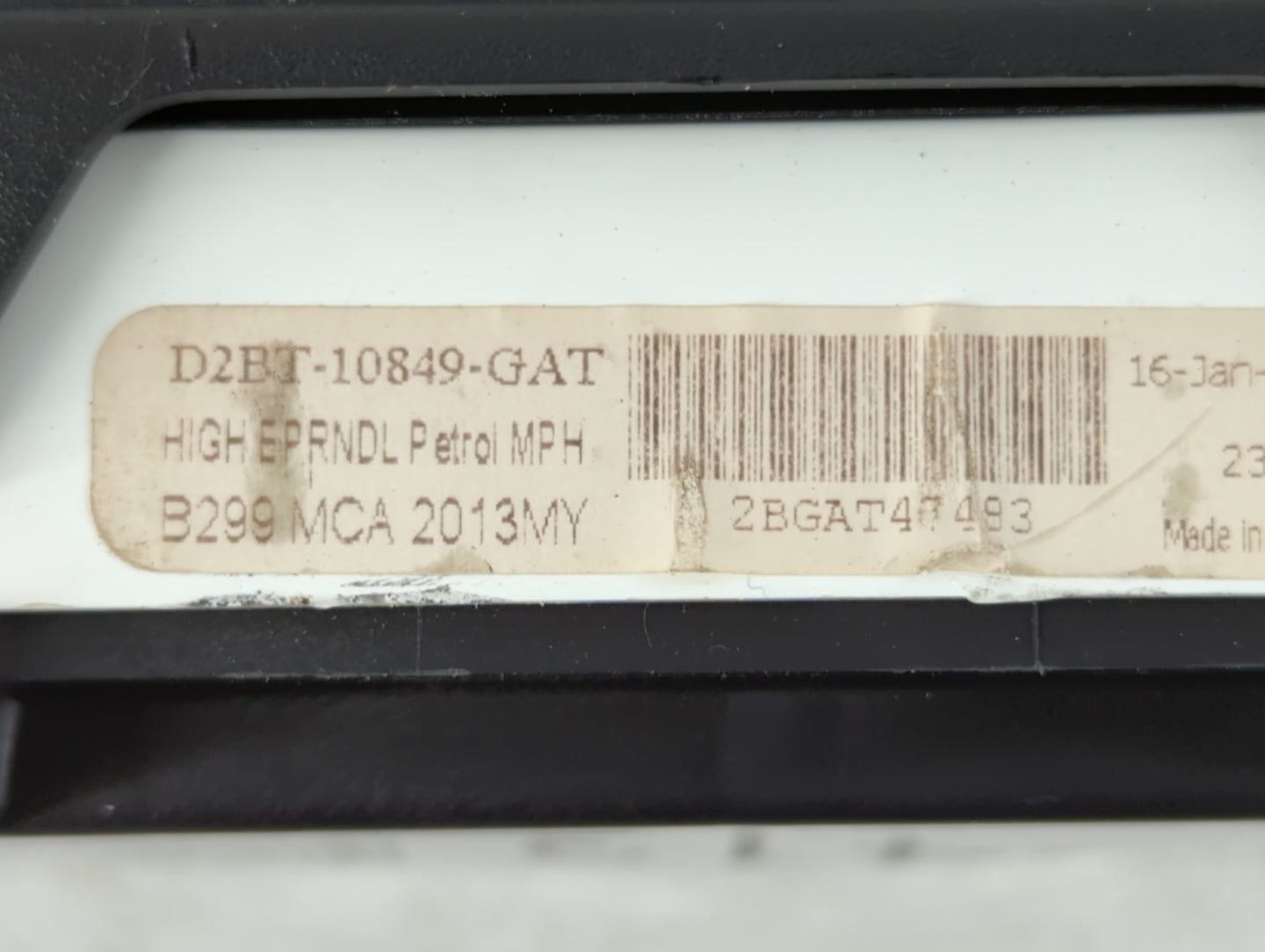 2015-2017 Ford Fiesta Instrument Cluster Speedometer Gauges P/N:D2BT-10849-GAT Fits Fits 2015 2016 2017 OEM Used Auto Parts 