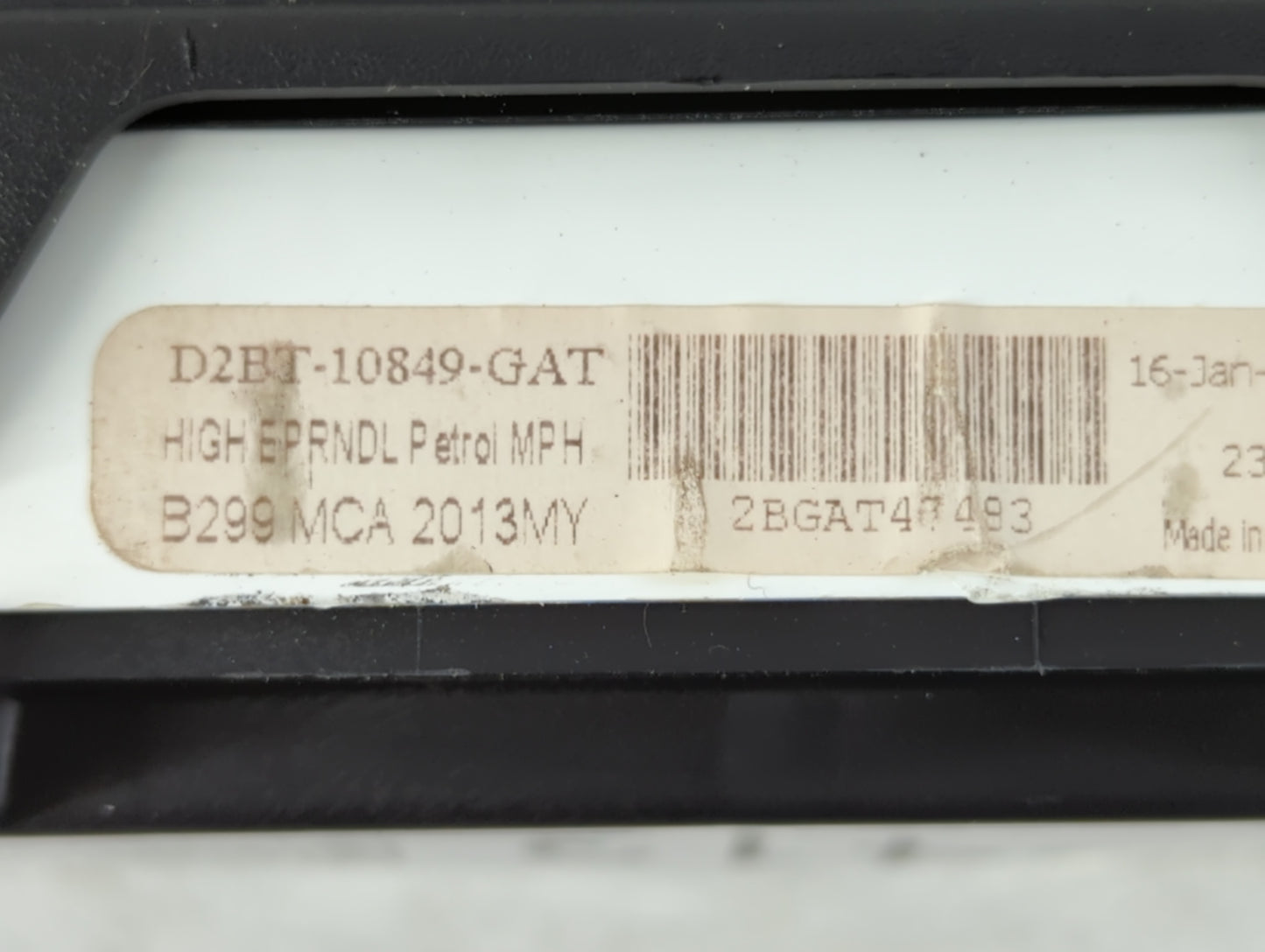 2015-2017 Ford Fiesta Instrument Cluster Speedometer Gauges P/N:D2BT-10849-GAT Fits Fits 2015 2016 2017 OEM Used Auto Parts 