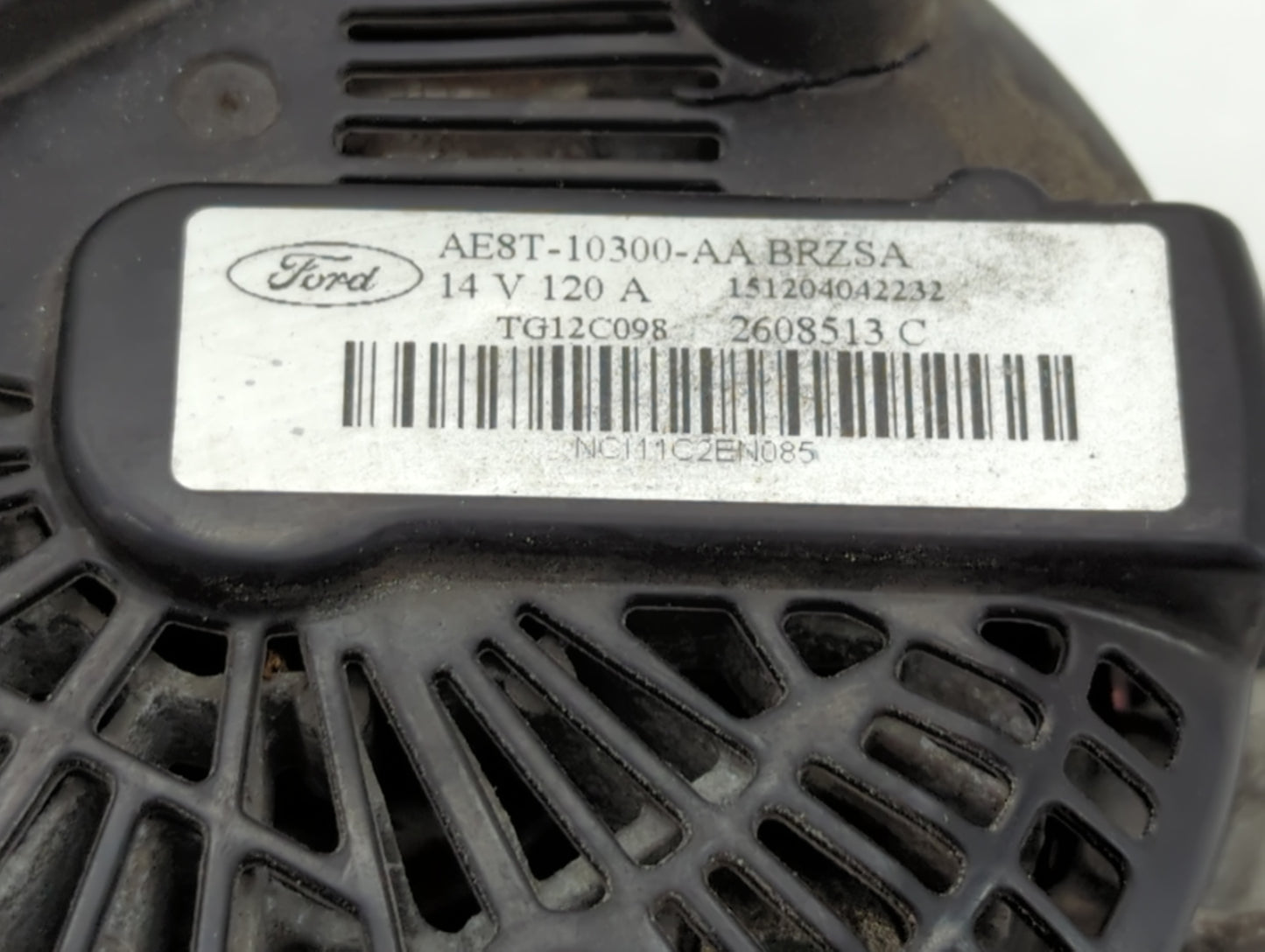 2011-2019 Ford Fiesta Alternator Replacement Generator Charging Assembly Engine OEM P/N:AE8T-10300-AA Fits OEM Used Auto Par