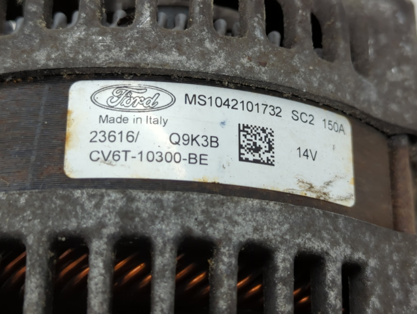2016-2017 Ford Fiesta Alternator Replacement Generator Charging Assembly Engine OEM P/N:CV6T-10300-BE Fits Fits 2016 2017 OE