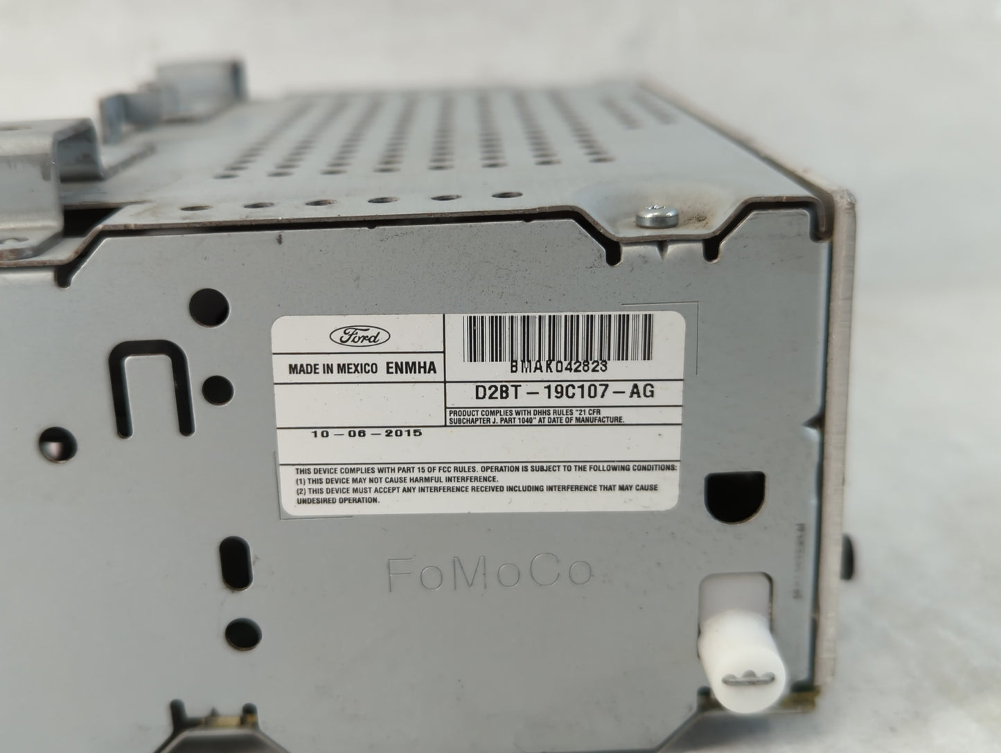 2016 Ford Fiesta Radio AM FM Cd Player Receiver Replacement P/N:D2BT-19C107-AG Fits OEM Used Auto Parts - Oemusedautoparts1.