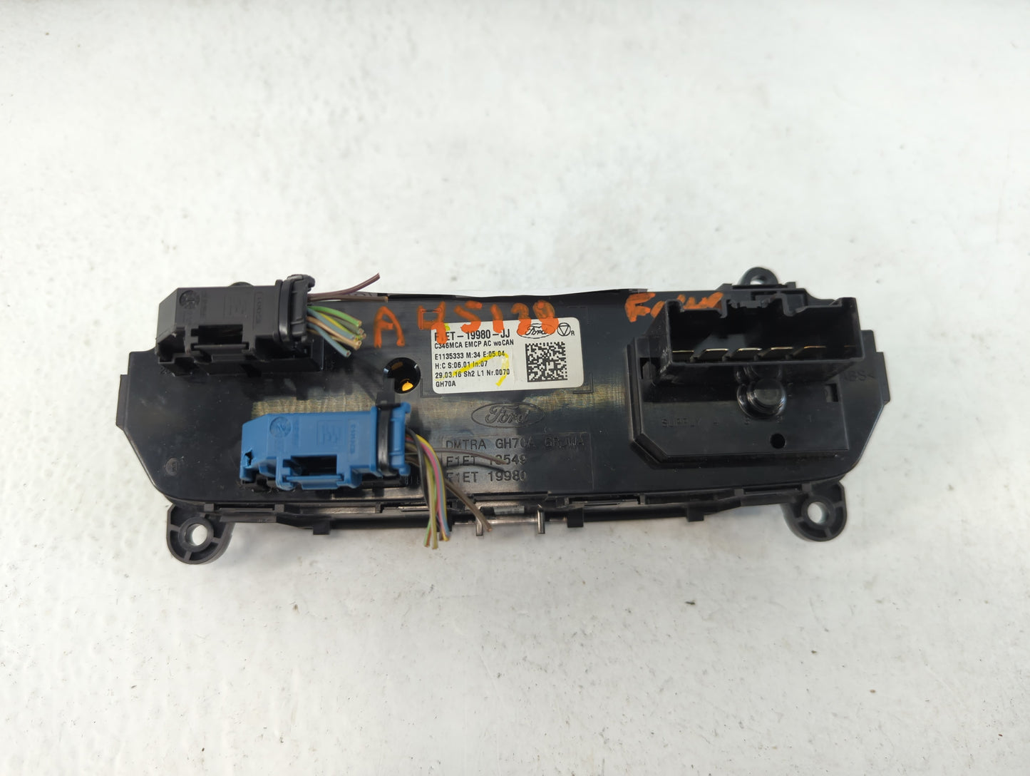 2015-2018 Ford Focus Climate Control Module Temperature AC/Heater Replacement P/N:F1ET-19980-JJ Fits Fits 2015 2016 2017 201