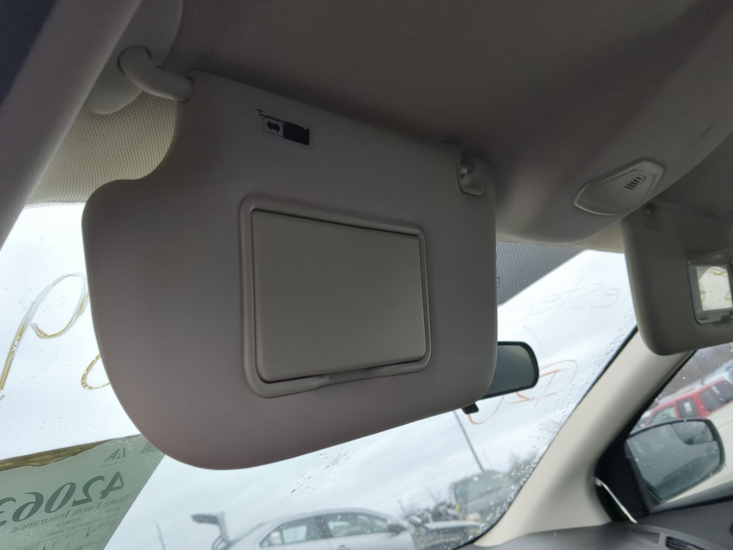 2013-2018 Ford Focus Sun Visor Shade Replacement Driver Left Mirror Fits Fits 2013 2014 2015 2016 2017 2018 OEM Used Auto Pa