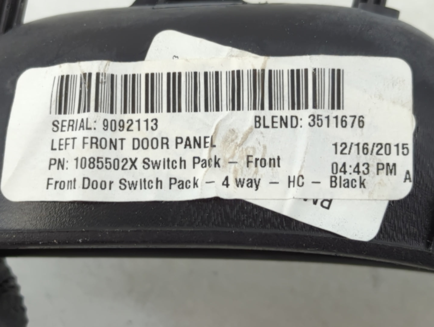 2012-2018 Ford Focus Master Power Window Switch Replacement Driver Side Left P/N:1085502X Fits OEM Used Auto Parts - Oemused
