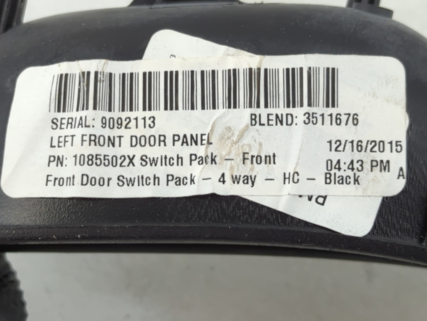 2012-2018 Ford Focus Master Power Window Switch Replacement Driver Side Left P/N:1085502X Fits OEM Used Auto Parts - Oemused
