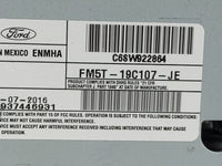 2017-2018 Ford Focus Radio AM FM Cd Player Receiver Replacement P/N:FM5T-19C107-JE Fits Fits 2017 2018 OEM Used Auto Parts -