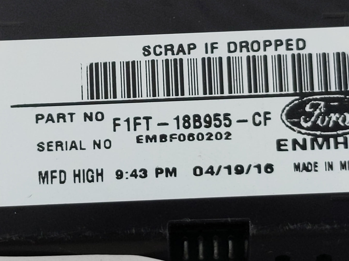 2015-2018 Ford Focus Information Display Screen - Oemusedautoparts1.com
