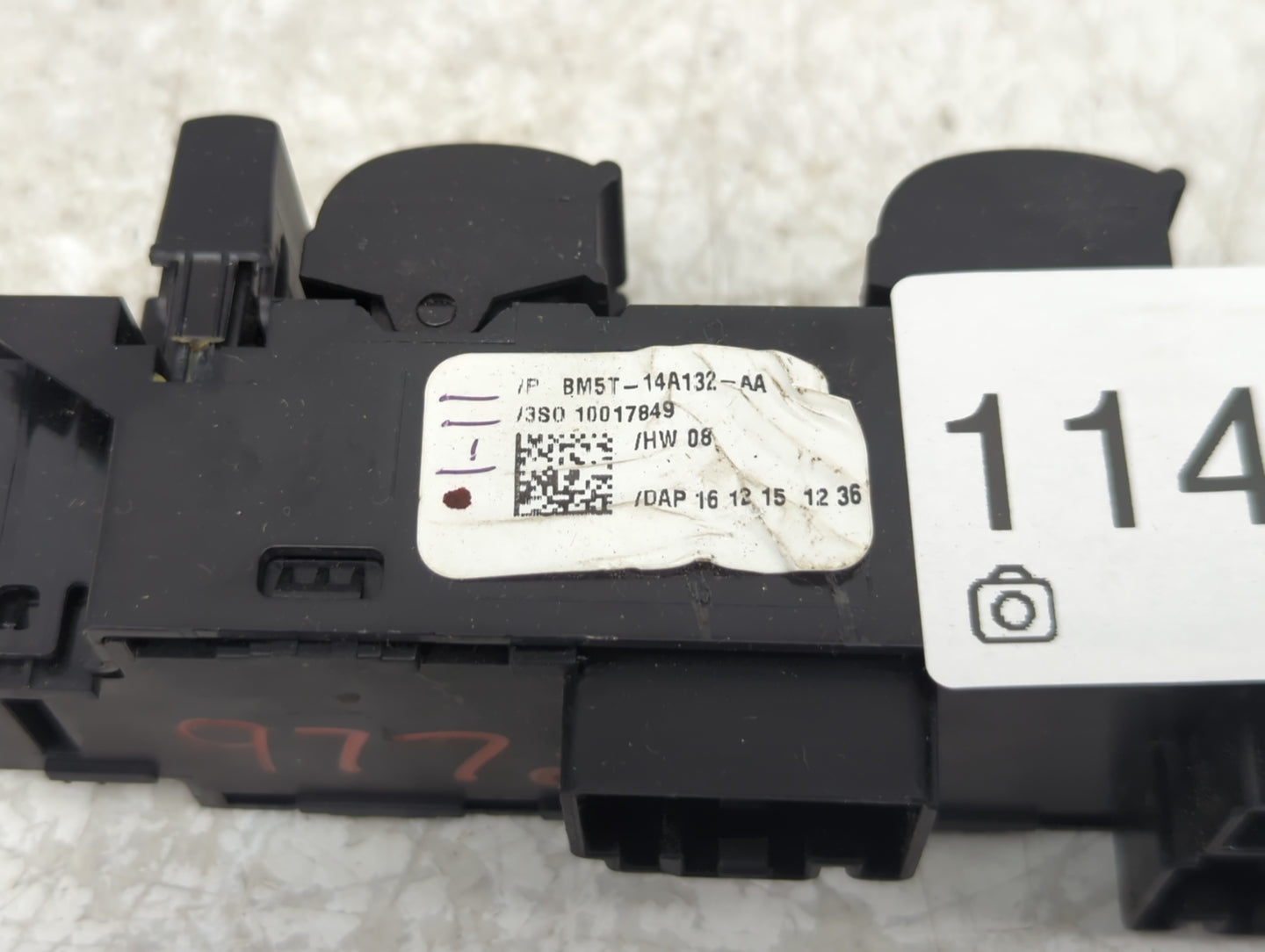2012-2018 Ford Focus Master Power Window Switch Replacement Driver Side Left P/N:BM5T-14A132-AA AM5T 14A132 EA Fits OEM Used