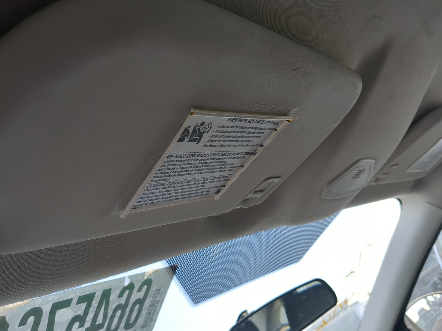 2015 Ford Focus Sun Visor Shade Replacement Driver Left Mirror Fits OEM Used Auto Parts - Oemusedautoparts1.com