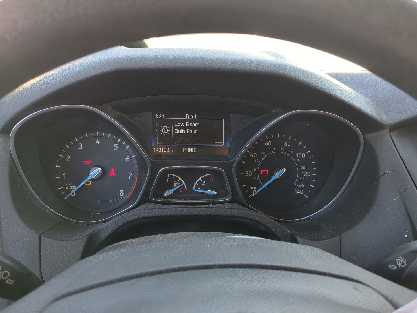 2015-2016 Ford Focus Instrument Cluster Speedometer Gauges Miles:143K Fits Fits 2015 2016 OEM Used Auto Parts - Oemusedautop