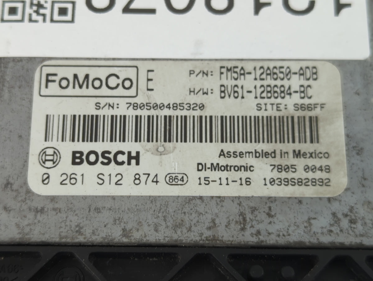 2013-2018 Ford Focus PCM Engine Control Computer ECU ECM PCU OEM P/N:FM5A-12A650-ADB Fits 2013 2014 2015 2016 2017 2018 OEM 
