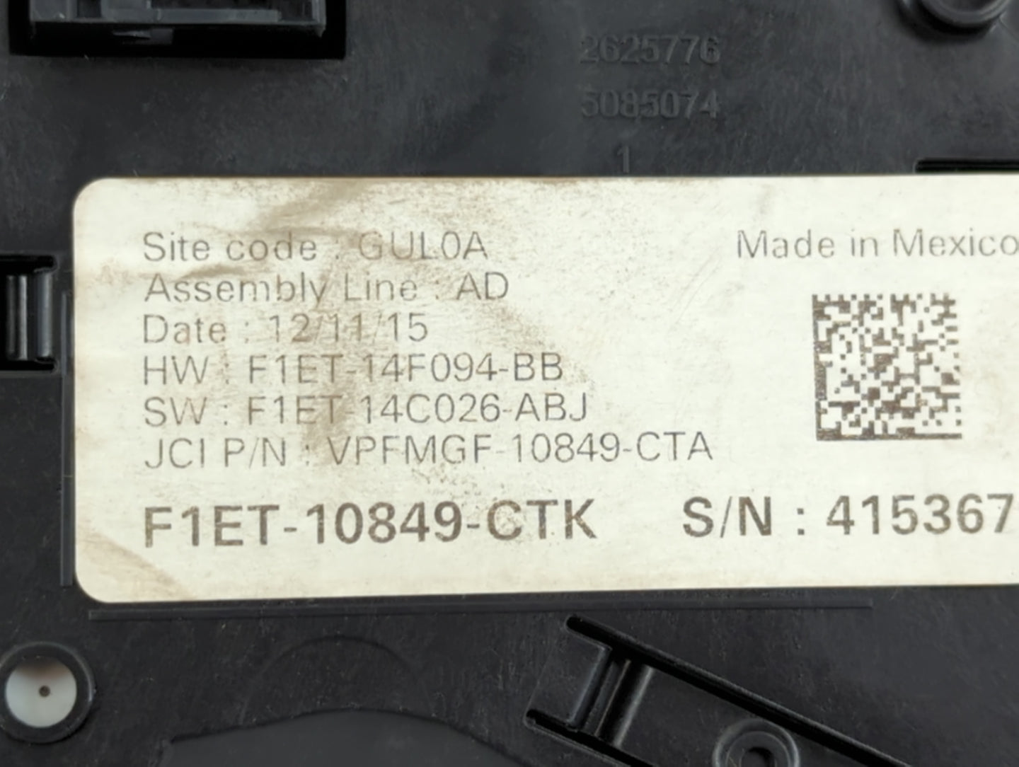2016 Ford Focus Instrument Cluster Speedometer Gauges P/N:VPFMGF 10849-CTA F1ET-10849-CTK Fits OEM Used Auto Parts - Oemused