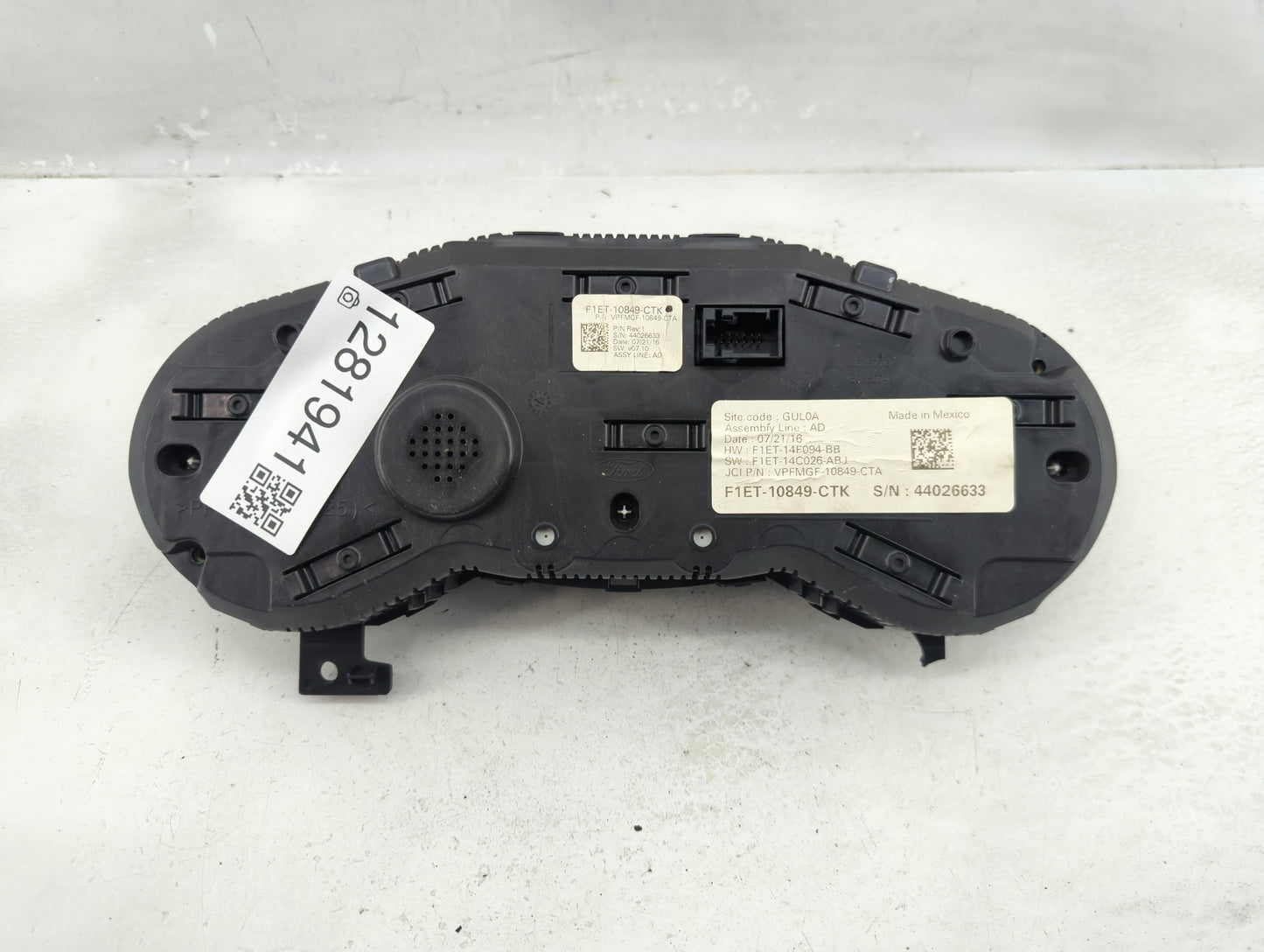 2016 Ford Focus Instrument Cluster Speedometer Gauges P/N:F1ET-10849-CTK Fits OEM Used Auto Parts - Oemusedautoparts1.com