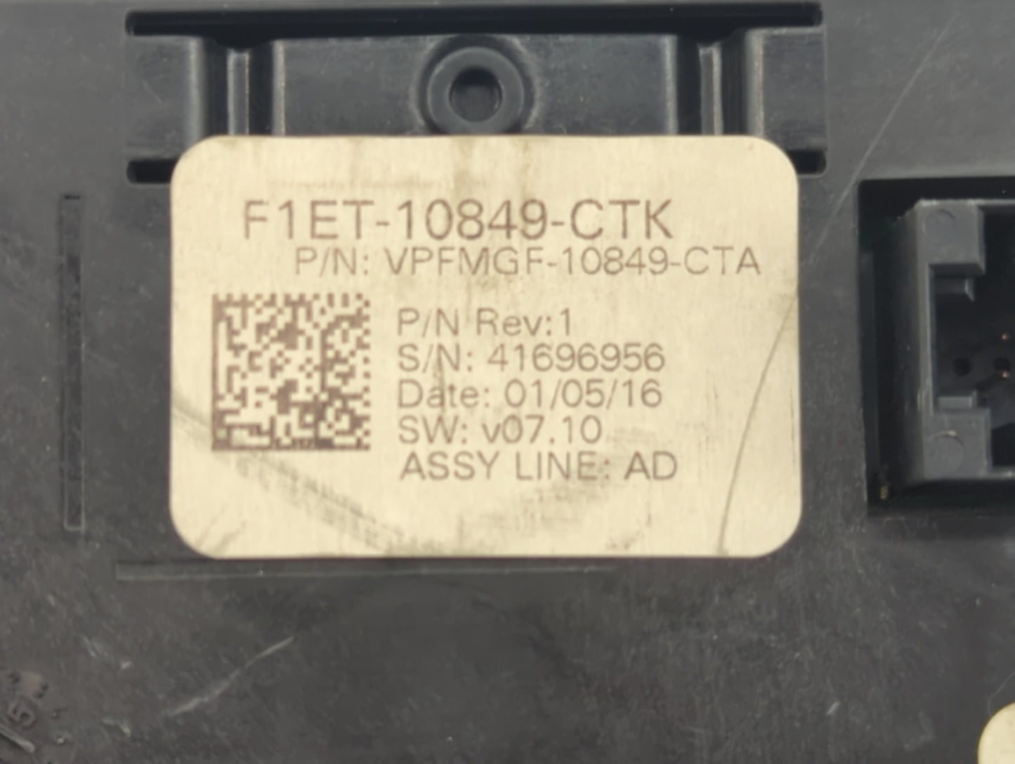 2016 Ford Focus Instrument Cluster Speedometer Gauges P/N:F1ET-10849-CTK Fits OEM Used Auto Parts - Oemusedautoparts1.com