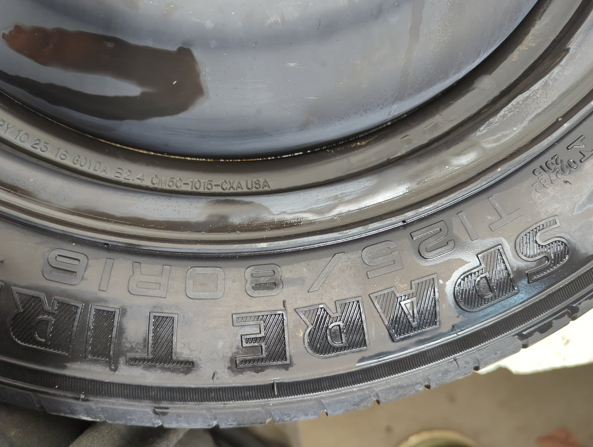 2016 Ford Focus Spare Donut Tire Wheel Rim Oem - Oemusedautoparts1.com