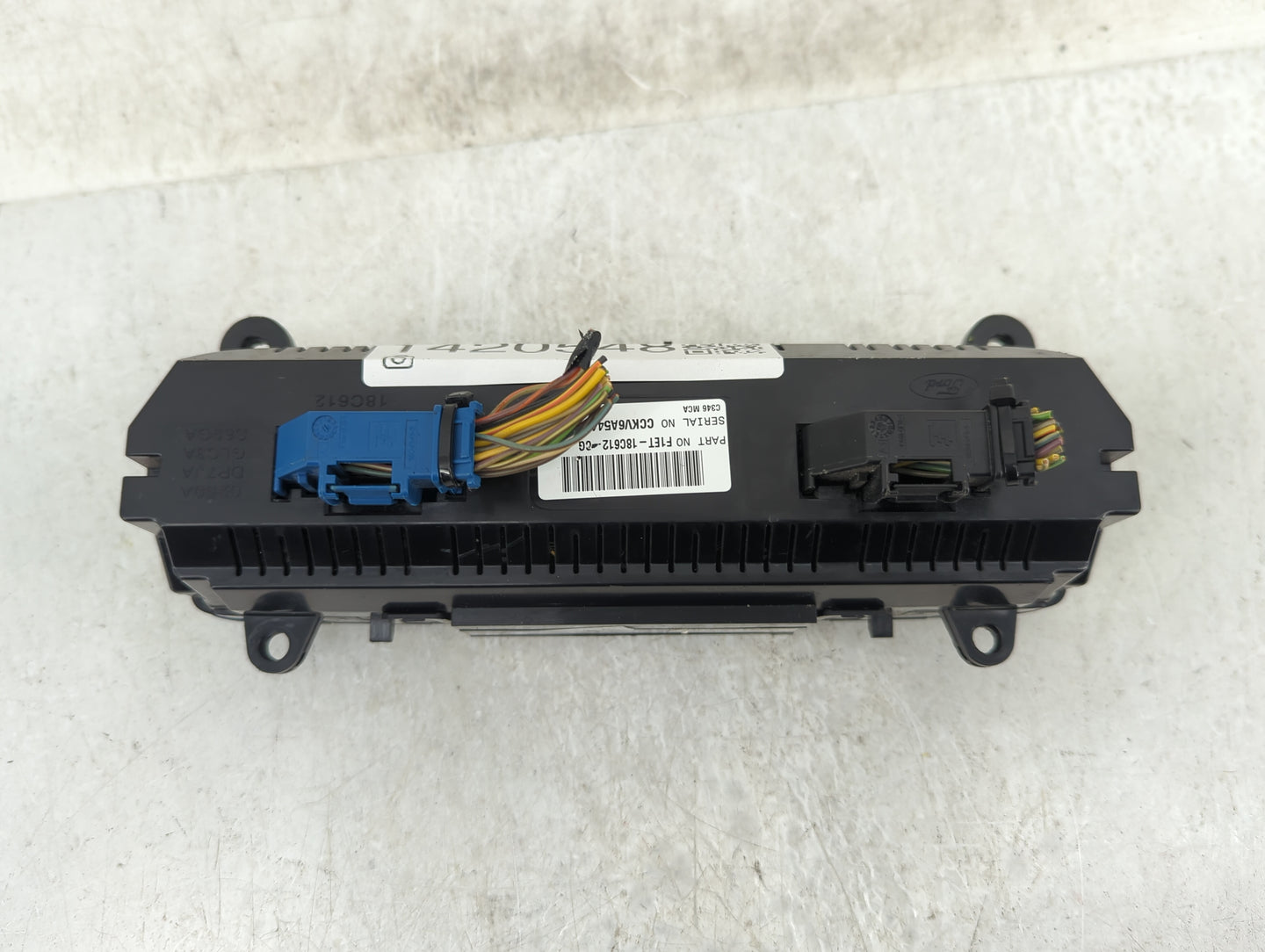 2015-2018 Ford Focus Climate Control Module Temperature AC/Heater Replacement P/N:F1ET-18C612-CG Fits Fits 2015 2016 2017 20