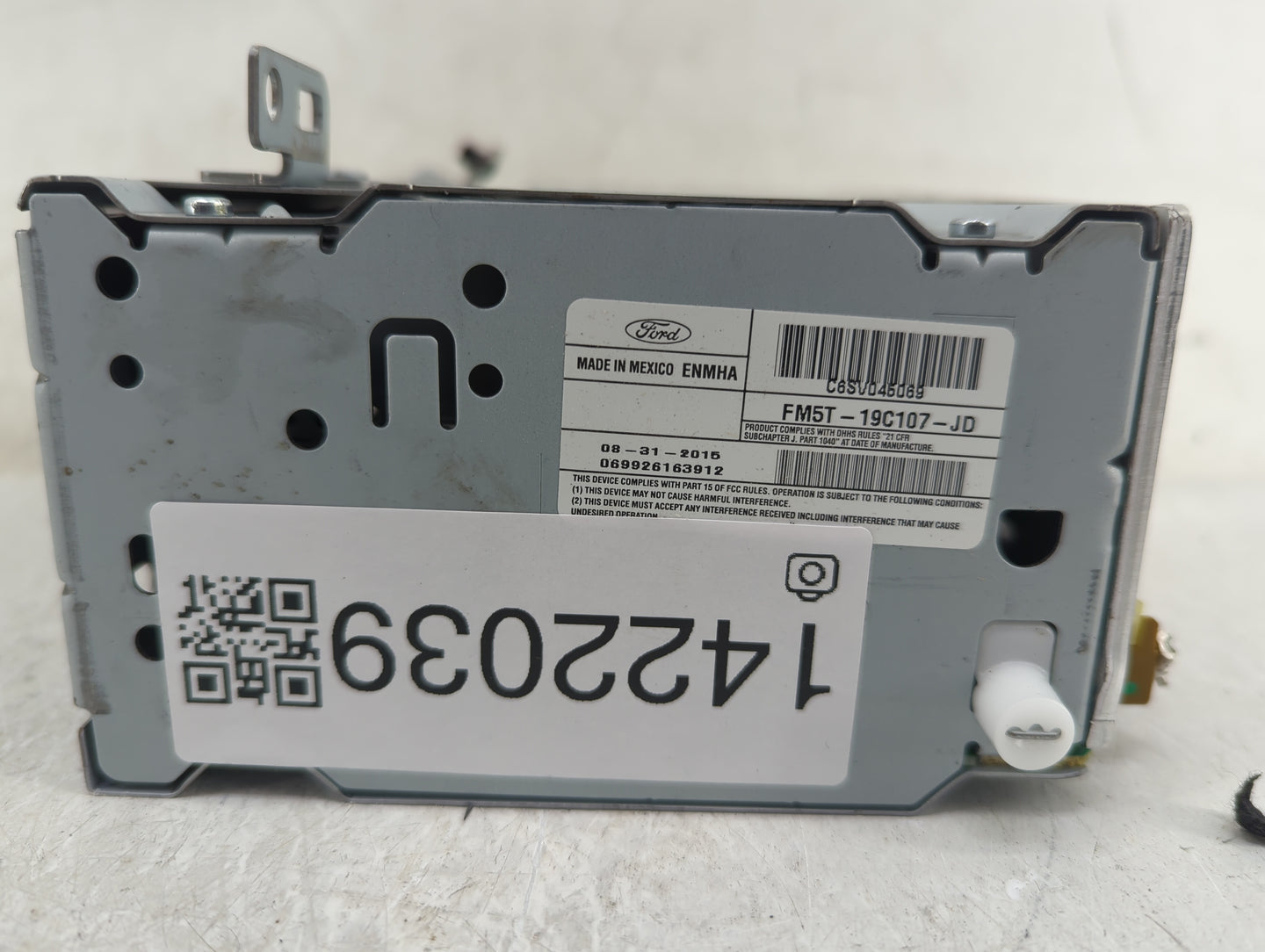 2016 Ford Focus Radio AM FM Cd Player Receiver Replacement P/N:FM5T-19C107-JD Fits OEM Used Auto Parts - Oemusedautoparts1.c