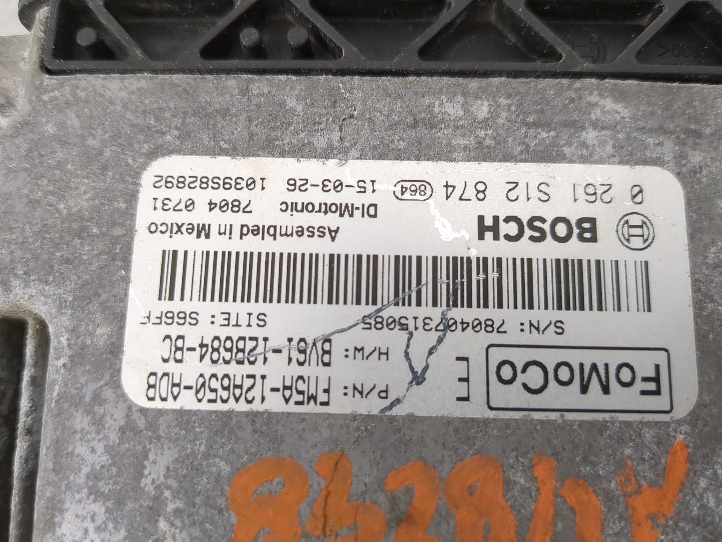 2013-2018 Ford Focus PCM Engine Control Computer ECU ECM PCU OEM P/N:FM5A-12A650-ADB 0 261 S12 874 Fits OEM Used Auto Parts 