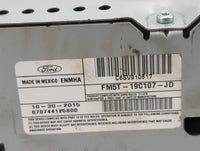 2016 Ford Focus Radio AM FM Cd Player Receiver Replacement P/N:FM5T-19C107-JD Fits OEM Used Auto Parts - Oemusedautoparts1.c