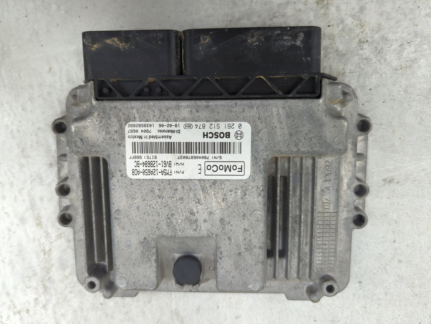 2013-2018 Ford Focus PCM Engine Control Computer ECU ECM PCU OEM P/N:0261S12874 BV61-12B684-BC Fits OEM Used Auto Parts - Oe