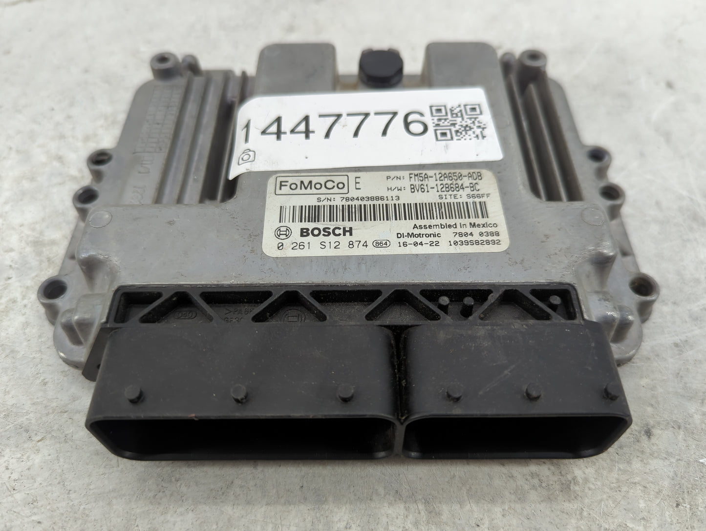 2013-2018 Ford Focus PCM Engine Control Computer ECU ECM PCU OEM P/N:FM5A-12A650-ADB BV61-12B684-BC Fits OEM Used Auto Parts