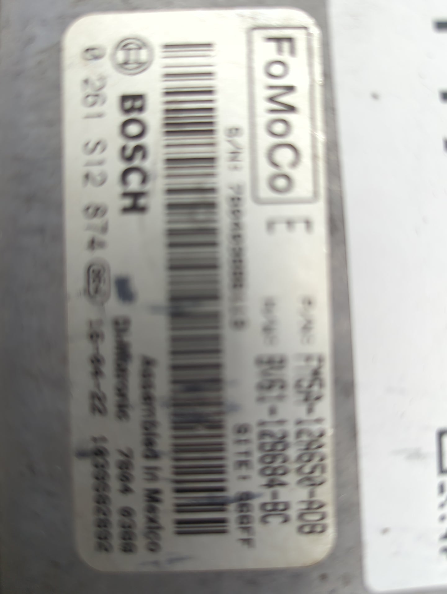 2013-2018 Ford Focus PCM Engine Control Computer ECU ECM PCU OEM P/N:FM5A-12A650-ADB BV61-12B684-BC Fits OEM Used Auto Parts