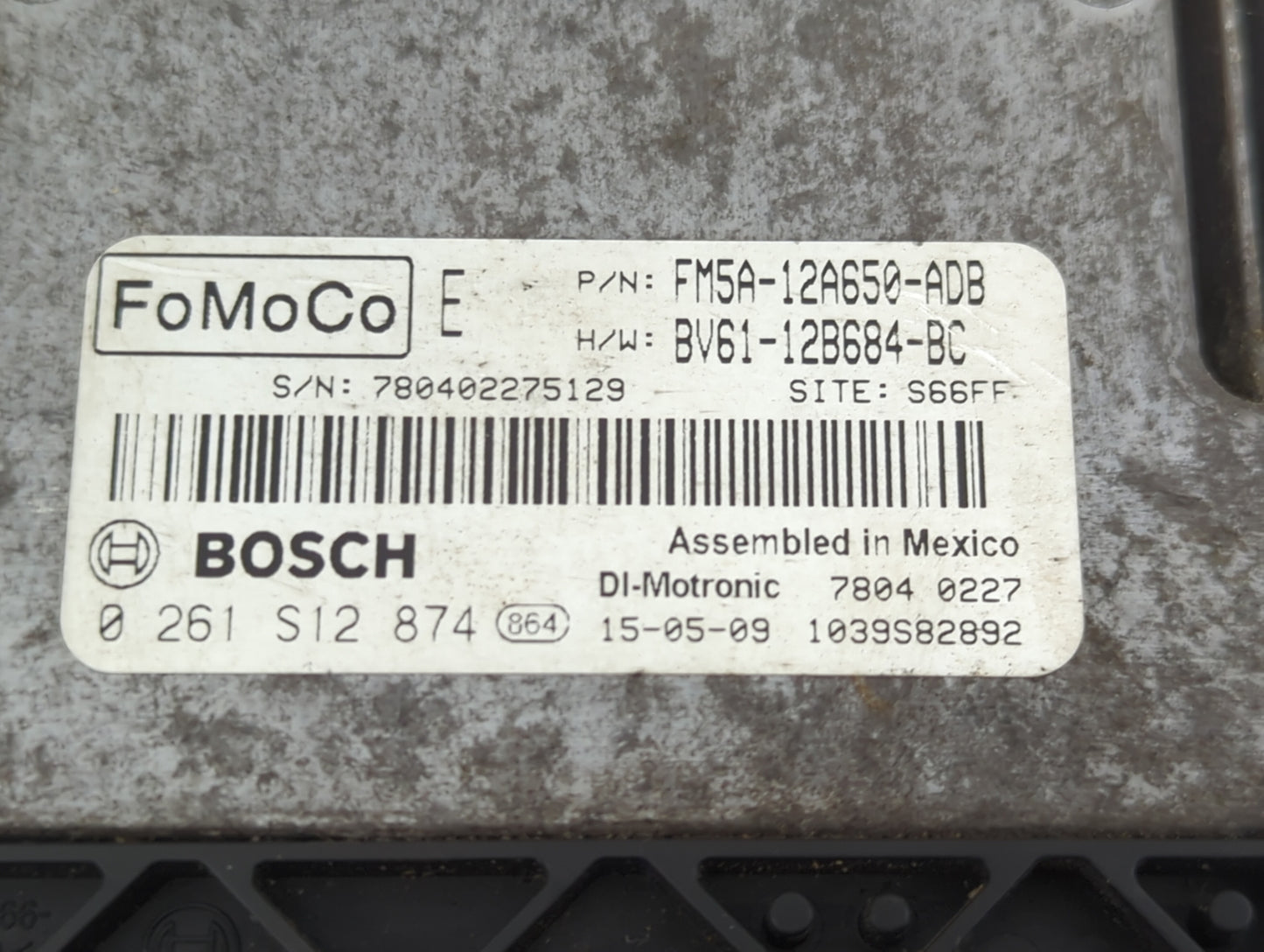 2013-2018 Ford Focus PCM Engine Control Computer ECU ECM PCU OEM P/N:FM5A-12A650-ADB BV61-12B684-BC Fits OEM Used Auto Parts