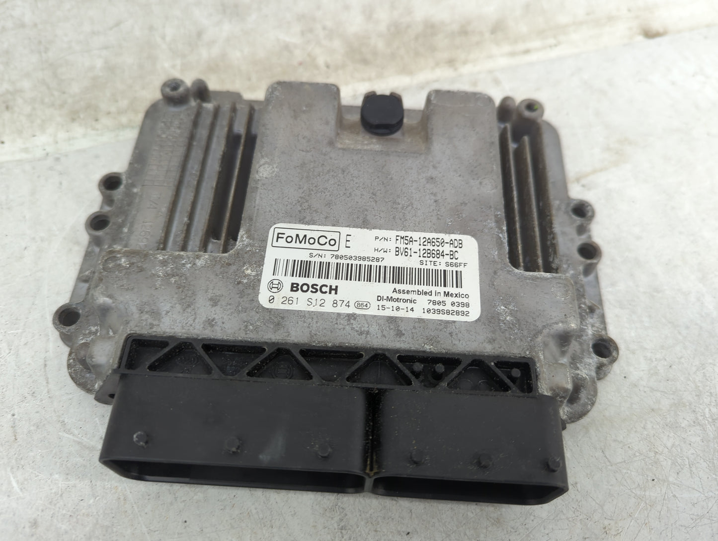 2013-2018 Ford Focus PCM Engine Control Computer ECU ECM PCU OEM P/N:FM5A-12A650-ADB BV61-12B684-BC Fits OEM Used Auto Parts