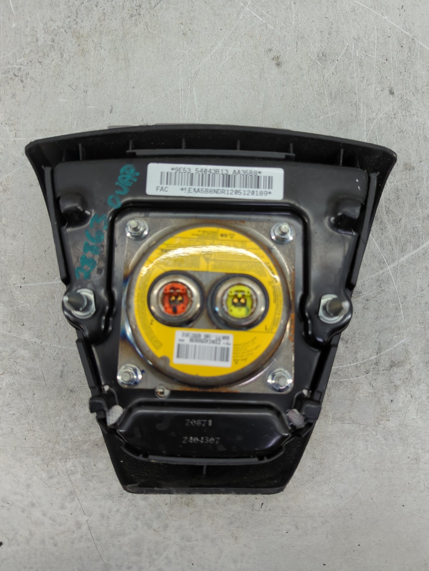 2016 Ford Focus Air Bag Passenger Right Dashboard OEM Fits OEM Used Auto Parts - Oemusedautoparts1.com