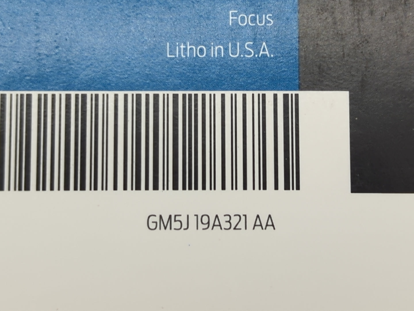 2016 Ford Focus Owners Manual Book Guide P/N:GM5J19A321AA GJ5J19A285DA OEM Used Auto Parts - Oemusedautoparts1.com