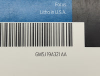 2016 Ford Focus Owners Manual Book Guide P/N:GM5J19A321AA GJ5J19A285DA OEM Used Auto Parts - Oemusedautoparts1.com