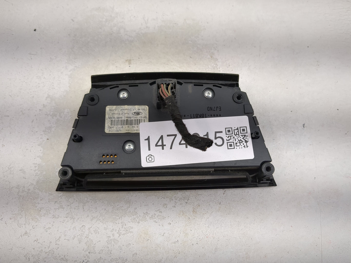 2012-2018 Ford Focus Radio Control Panel 1474615 - Oemusedautoparts1.com