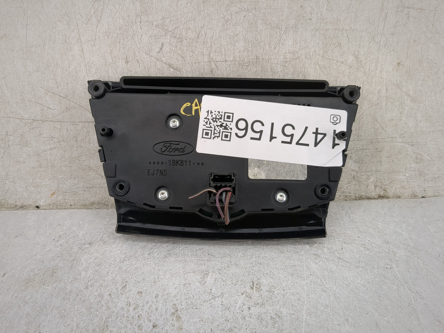 2016 Ford Focus Radio AM FM Cd Player Receiver Replacement P/N:18K811 EJ7ND Fits OEM Used Auto Parts - Oemusedautoparts1.com