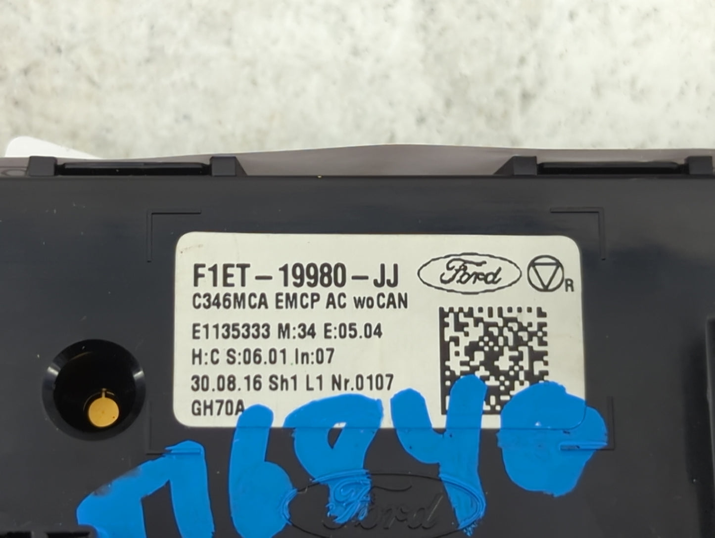 2015-2018 Ford Focus Climate Control Module Temperature AC/Heater Replacement P/N:F1ET-19980-JJ Fits Fits 2015 2016 2017 201