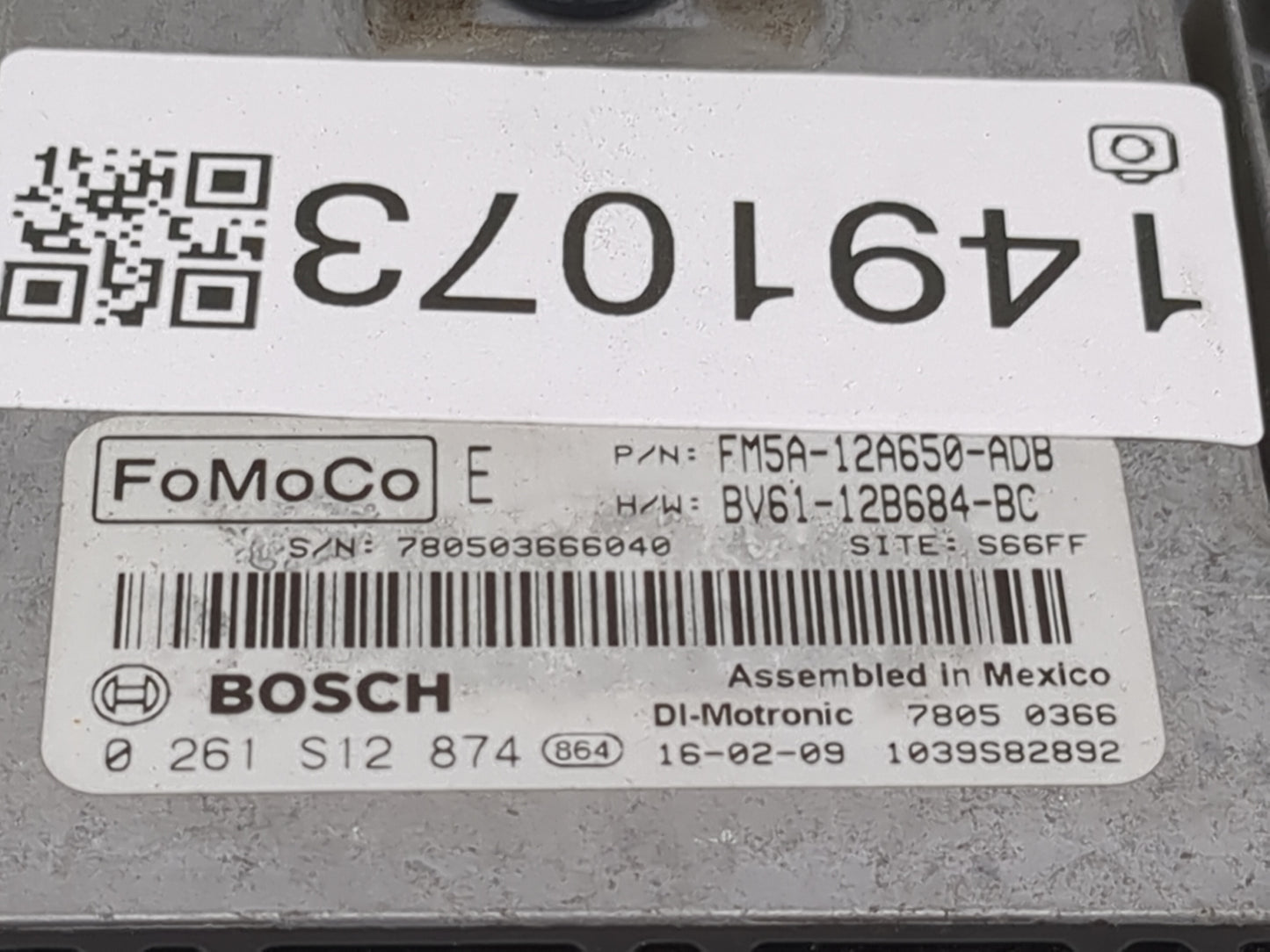 2013-2018 Ford Focus PCM Engine Control Computer ECU ECM PCU OEM P/N:FM5A-12A650-ADB BV61-12B684-BC Fits OEM Used Auto Parts