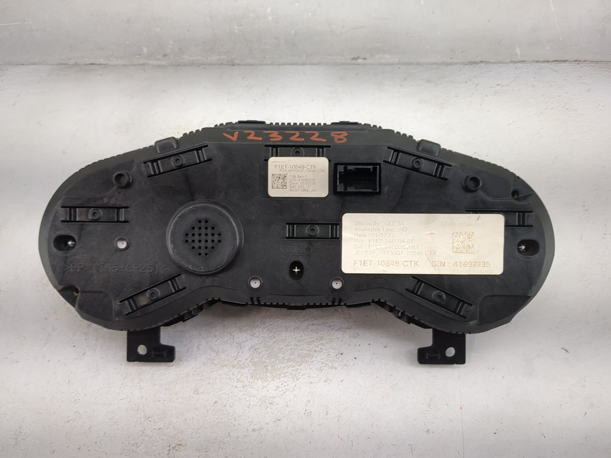 2016 Ford Focus Instrument Cluster Speedometer Gauges P/N:F1ET-10849-CTK F1ET-14F094-BB, F1ET-14C026-ABJ Miles: Fits OEM Use