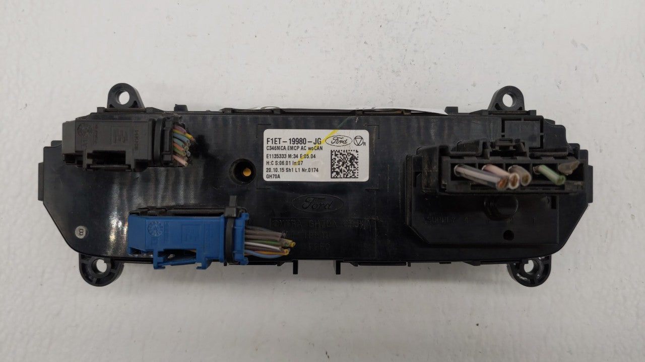 2015-2018 Ford Focus Climate Control Module Temperature AC/Heater Replacement P/N:F1ET-19980-LJ F1ET-19980-JF Fits OEM Used 