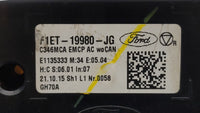 2015-2018 Ford Focus Climate Control Module Temperature AC/Heater Replacement P/N:F1ET-19980-LJ F1ET-19980-JF Fits OEM Used 