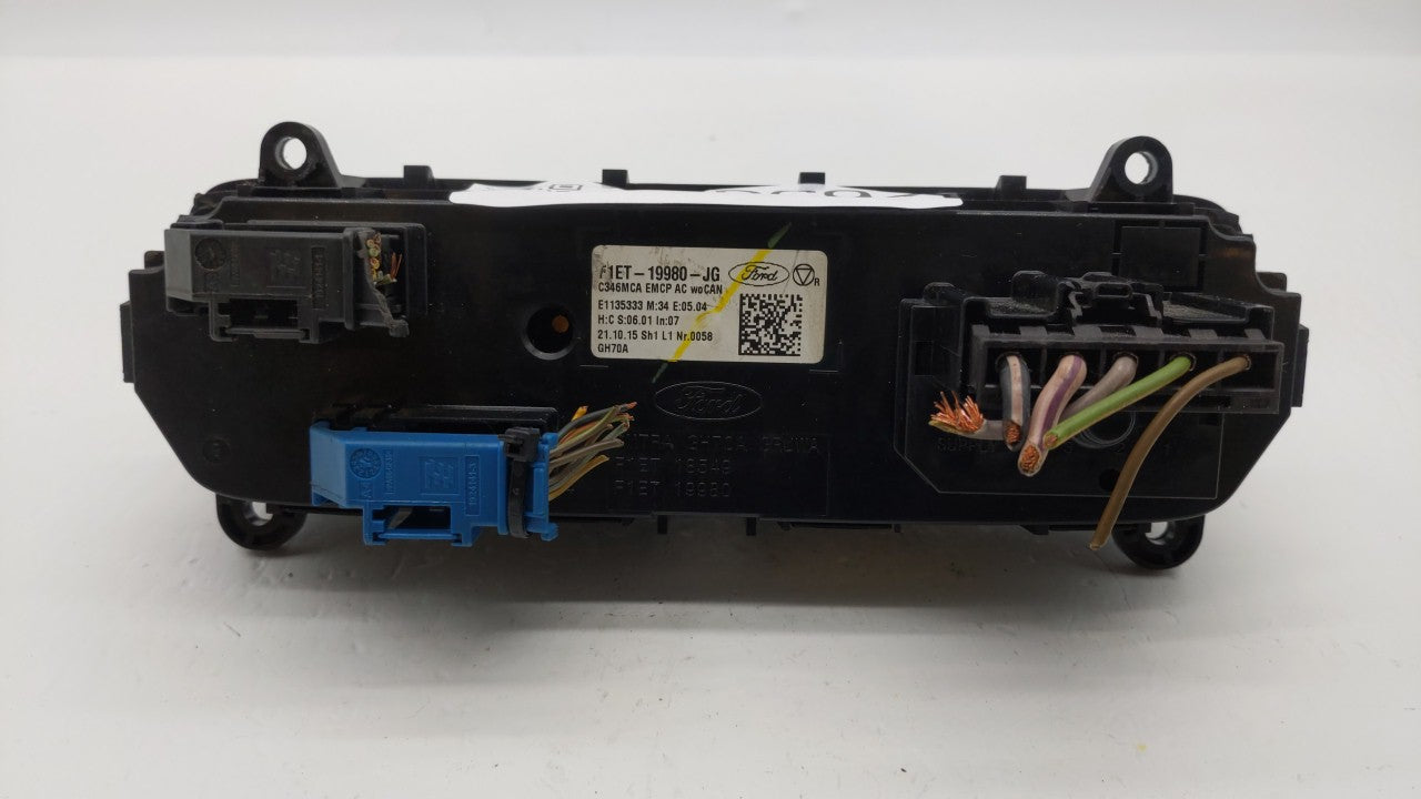2015-2018 Ford Focus Climate Control Module Temperature AC/Heater Replacement P/N:F1ET-19980-LJ F1ET-19980-JF Fits OEM Used 