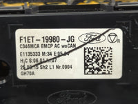 2015-2018 Ford Focus Climate Control Module Temperature AC/Heater Replacement P/N:F1ET-19980-LJ F1ET-19980-JF Fits OEM Used 