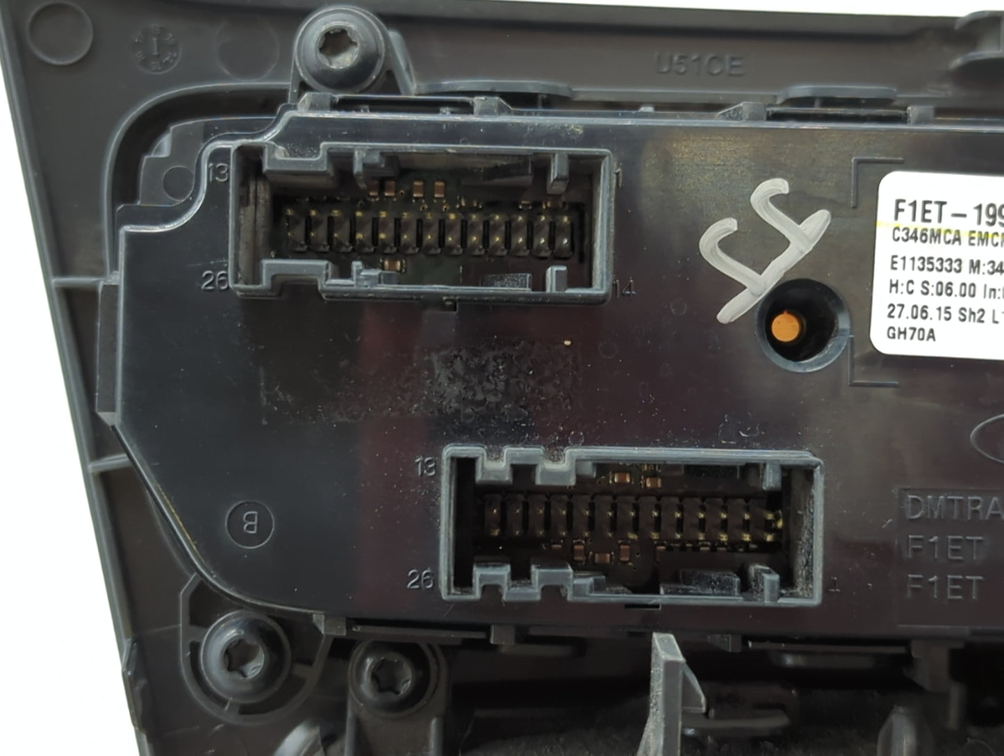 2015-2018 Ford Focus Climate Control Module Temperature AC/Heater Replacement P/N:F1ET-19980-JG F1ET-19980-JJ Fits OEM Used 