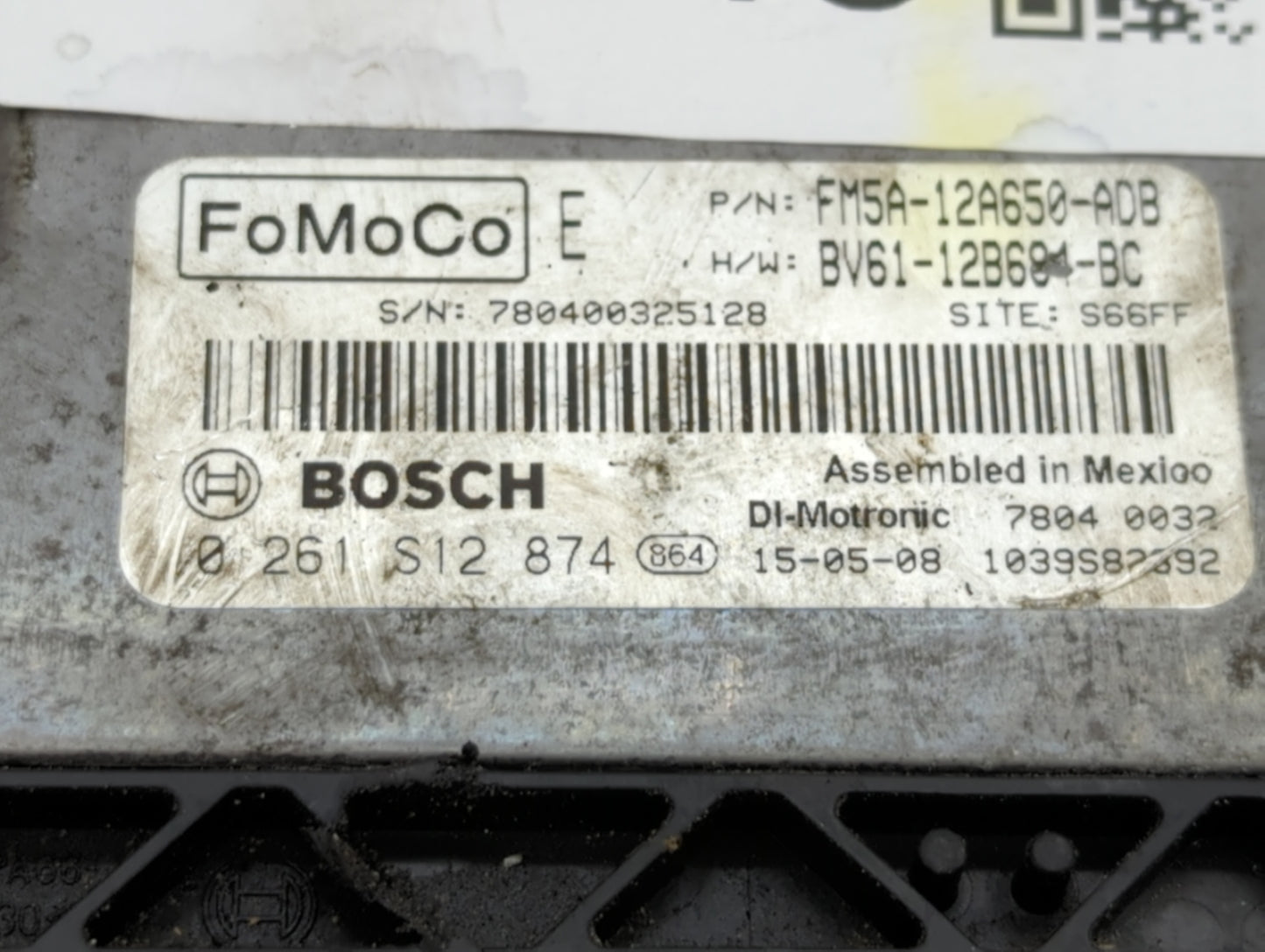 2014-2016 Ford Focus PCM Engine Control Computer ECU ECM PCU OEM P/N:FM5A-12A650-ADB BV61-12B684-BC Fits Fits 2014 2015 2016