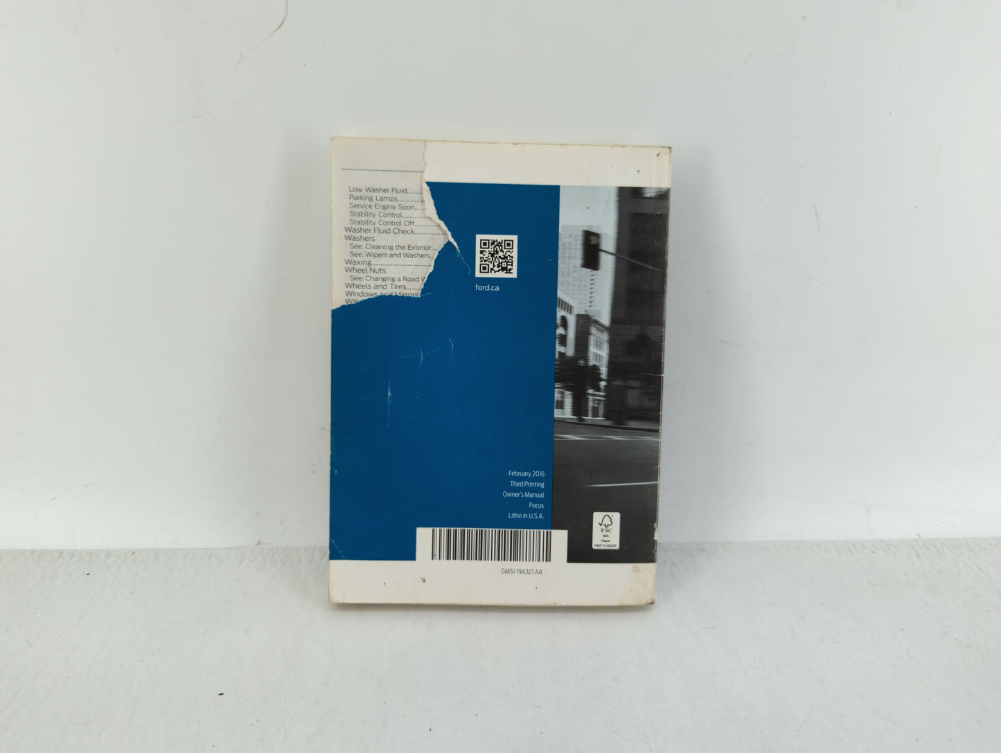 2016 Ford Focus Owners Manual Book Guide OEM Used Auto Parts - Oemusedautoparts1.com