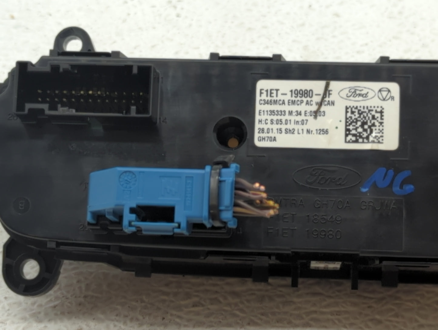 2015-2018 Ford Focus Climate Control Module Temperature AC/Heater Replacement P/N:F1ET-19980-JG F1ET-19980-JJ Fits OEM Used 