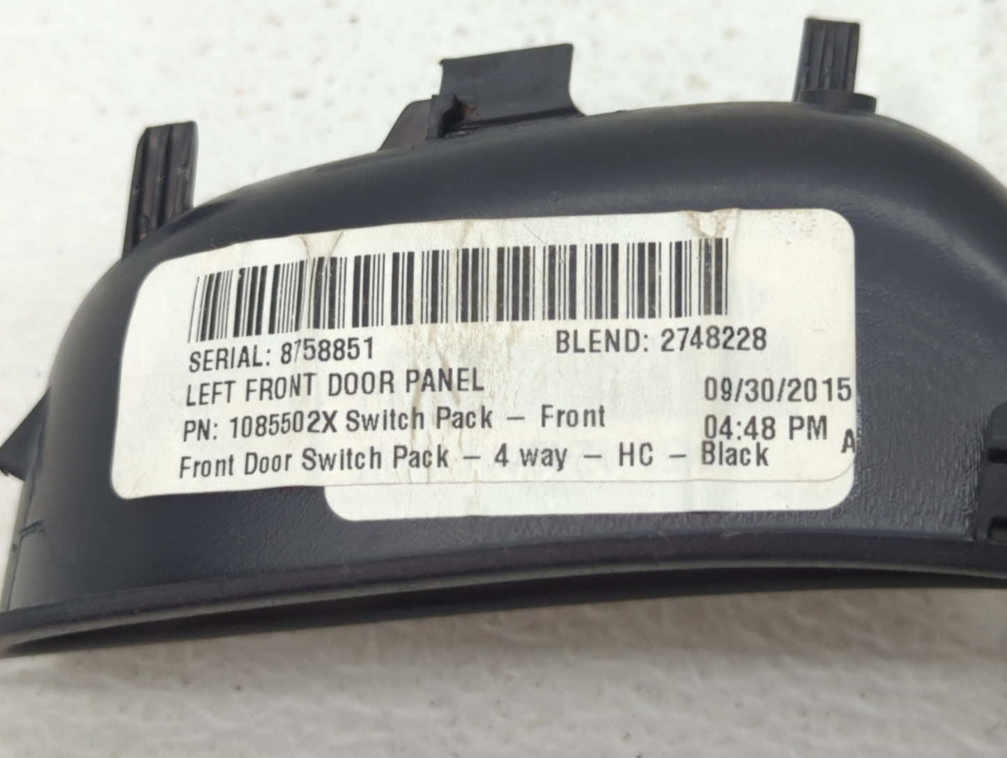 2012-2018 Ford Focus Master Power Window Switch Replacement Driver Side Left P/N:1085502X 2748228 Fits OEM Used Auto Parts -