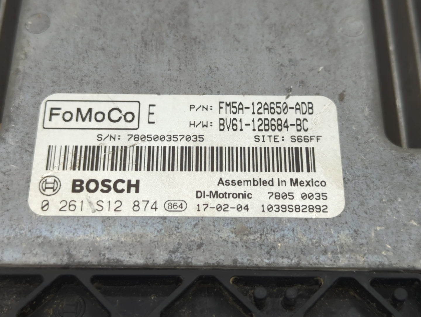 2013-2018 Ford Focus PCM Engine Control Computer ECU ECM PCU OEM P/N:FM5A-12A650-ADB EM5A-12A650-ACB Fits OEM Used Auto Part